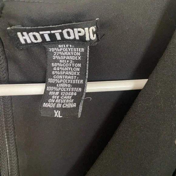 Hot Topic XL Black fit and flare lace up dress - Picture 3 of 4